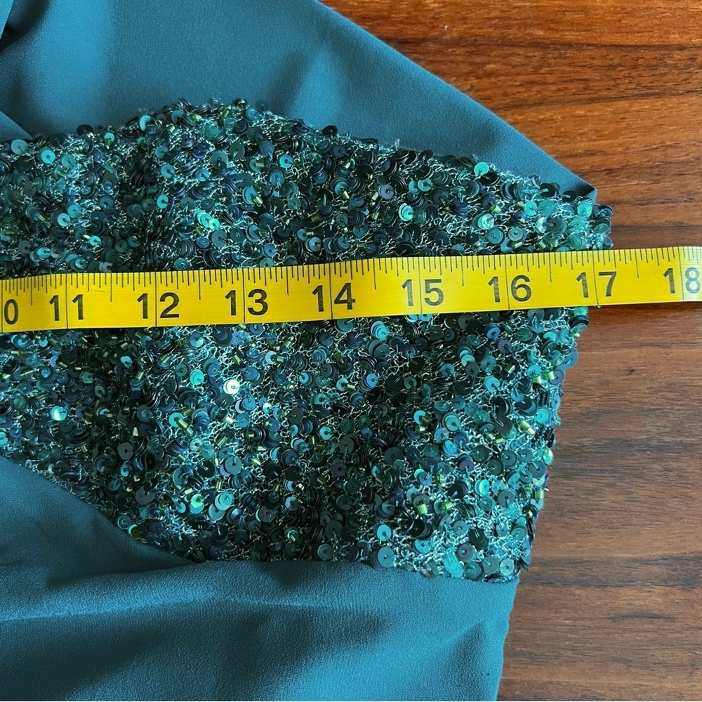 Badgley Mischka Teal Dress - Picture 13 of 16